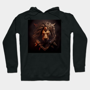 lion king warrior emblem Hoodie